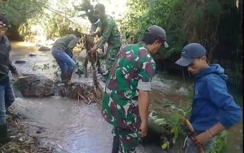 Subsektor 5 Sektor 2 Satgas Citarum Harum Laksanakan Patroli dan Pembersihan Sampah di DAS Citarum