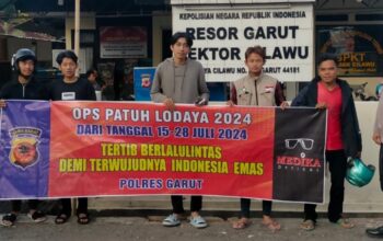 Hari ke 6 Operasi patuh Lodaya Sat Lantas Polres Garut Sosialisasi Keselamatan Lalu Lintas