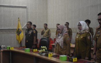Kasrem 043/Gatam Ikuti Rapat Koordinasi Pengendalian Inflasi di Daerah