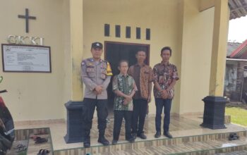 Berikan Rasa Nyaman, Polisi Siagakan Personel PAM di Ibadah Minggu GKKI Lakbok
