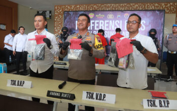 Kembangkan Perkara Tindak Pidana Narkoba, Polres Sukoharjo Bekuk 3 Pelaku dan Amankan Barang Bukti 15,80 Gram Sabu