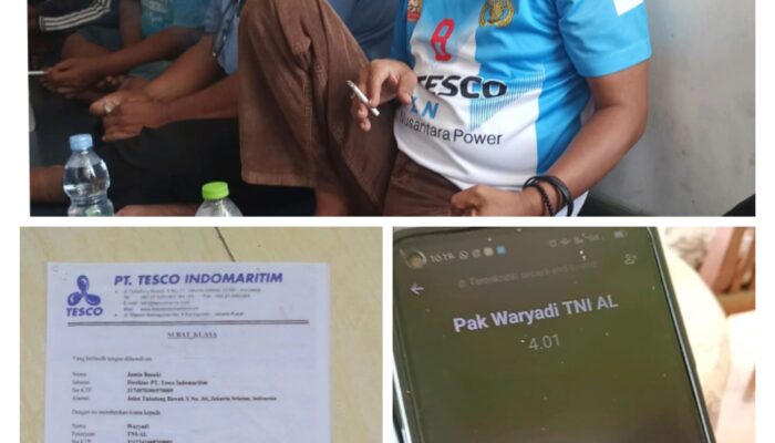 Waryadi Anggota TNI AL Aktif (Kuasa PT Tesco Indomaritim) dari Koperasi TNI AL, Tanggul Irigasi Di Jual Ke PT Tesco ” Yaa.. Bisa Juga “