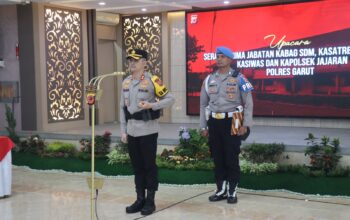 Kapolres Garut Pimpin Upacara Sertijab