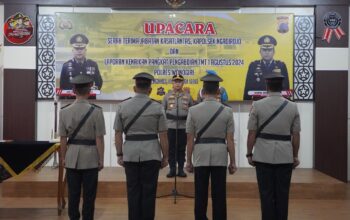 Kapolres Wonogiri Pimpin Sertijab Kasat Lantas Dan Kapolsek Ngadirojo