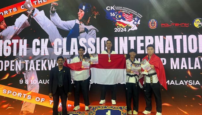 Dua Anggota Polres Probolinggo Kota Ukir Prestasi Pada Kejuaraan Taekwondo Championship Malaysia 2024