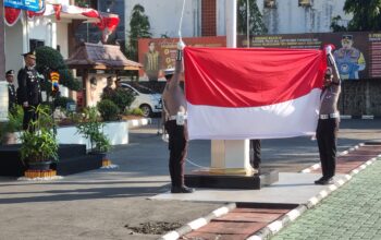 Tanamkan Semangat Kemerdekaan, Polres Wonogiri Gelar Upacara Peringatan HUT Kemerdekaan RI Ke-79