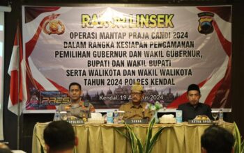 Rapat Koordinasi Lintas Sektoral Kesiapan Pengamanan Operasi Mantap Praja Candi 2024-2025 di Kabupaten Kendal