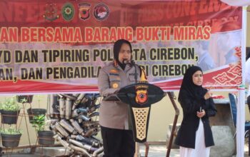 Miras Hasil KRYD dan Tipiring Polisi, Kejaksaan dan Pengadilan Negeri Cirebon Dimusnahkan