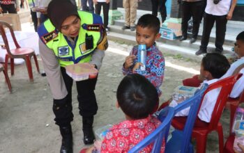 Sinergi Polisi dan Pemkab Cirebon Gelar Program Makan Siang Gratis di SDN 3 Cipanas