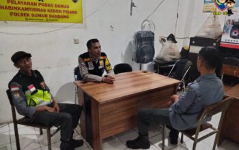 Bhabinkamtibmas Pembinaan Sat Kamling Linmas Rw.12 untuk Menyampaikan Himbauan Kamtibmas