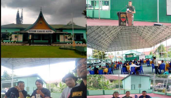 Kodim 0306/50 Kota Menggelar Coffee Morning Bersama Tomas, Insan Pers dan Ormas