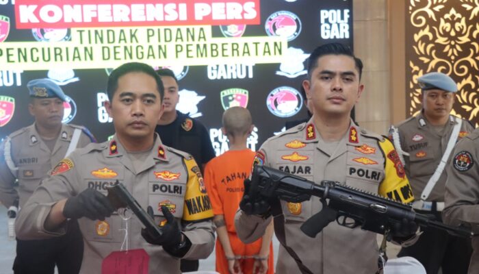Satreskrim Polres Garut Tangkap Pelaku Pencurian dengan Kekerasan, Satu Pelaku Tewas Ditembak