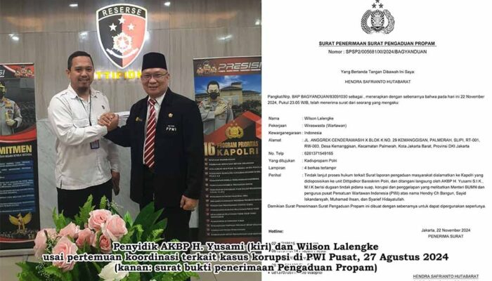 Kesal Di-PHP, Wilson Lalengke Propamkan Penyidik Dittipidkor Bareskrim Polri
