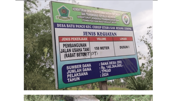 Kades Batu Panco Bungkam Saat Dikonfirmasi Soal Pengelolaan Dana Desa