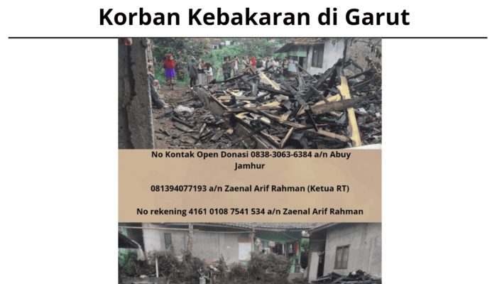 GMOCT Bantu Viralkan Donasi untuk Korban Kebakaran di Garut