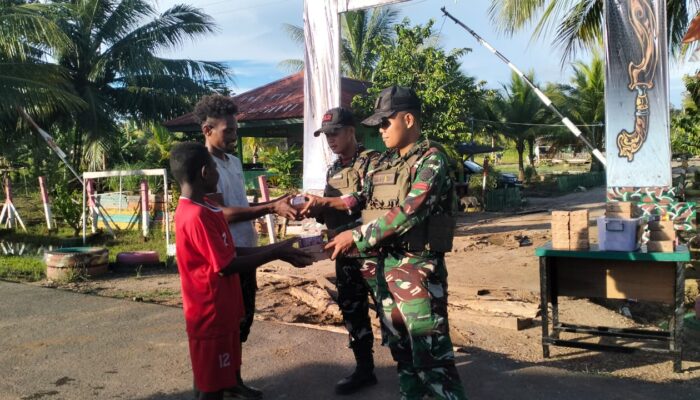 Satgas Yonif 312/KH: Menebar Berkah Ramadhan di Perbatasan Papua