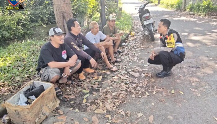 Bhabinkamtibmas Kelurahan Kebon Pisang Sosialisasikan Kamtibmas, Waspadai TPPO dan Narkoba