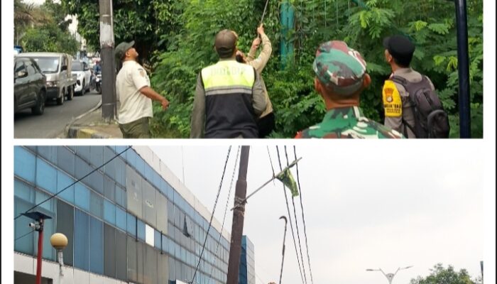 Operasi Berantas Jaya 2025: Satpol PP Kembangan Tertibkan Atribut Ormas Didampingi Polsek dan Koramil