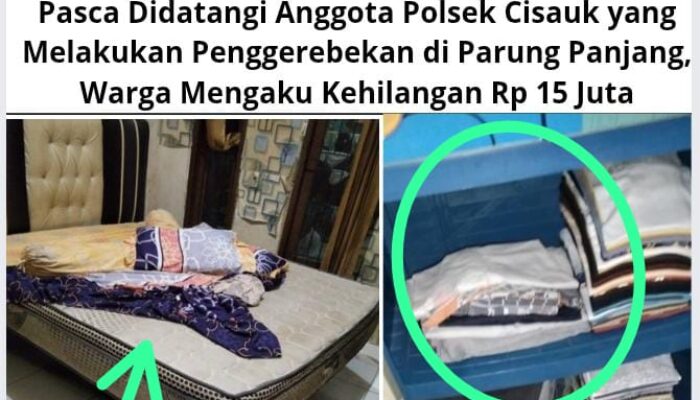 Pasca Didatangi Anggota Polsek Cisauk yang Melakukan Penggerebekan di Parung Panjang, Warga Mengaku Kehilangan Rp 15 Juta