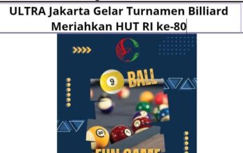 ULTRA Jakarta Gelar Turnamen Billiard Meriahkan HUT RI ke-80