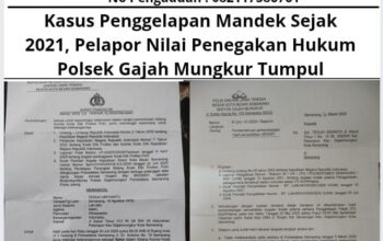 Kasus Penggelapan Mandek Sejak 2021, Pelapor Nilai Penegakan Hukum Polsek Gajah Mungkur Tumpul