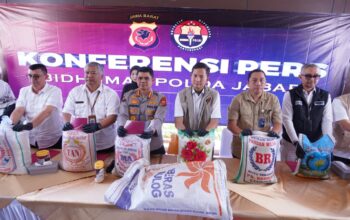 Polda Jabar Ungkap Kecurangan Produksi dan Peredaran Beras Tidak Sesuai Standar Mutu, Enam Tersangka Diamankan