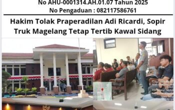 Hakim Tolak Praperadilan Adi Ricardi, Sopir Truk Magelang Tetap Tertib Kawal Sidang