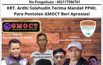 KRT. Ardhi Solehudin Terima Mandat PPWI, Para Pentolan GMOCT Beri Apresiasi