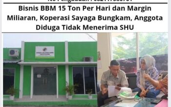 Bisnis BBM 15 Ton Per Hari dan Margin Miliaran, Koperasi Sayaga Bungkam, Anggota Diduga Tidak Menerima SHU