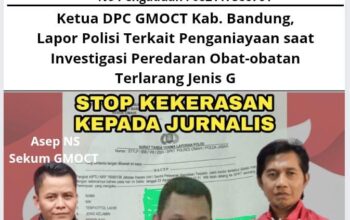Ketua DPC GMOCT Kab. Bandung, Lapor Polisi Terkait Penganiayaan saat Investigasi Peredaran Obat-obatan Terlarang Jenis G