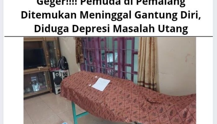 Geger!!!! Pemuda di Pemalang Ditemukan Meninggal Gantung Diri, Diduga Depresi Masalah Utang