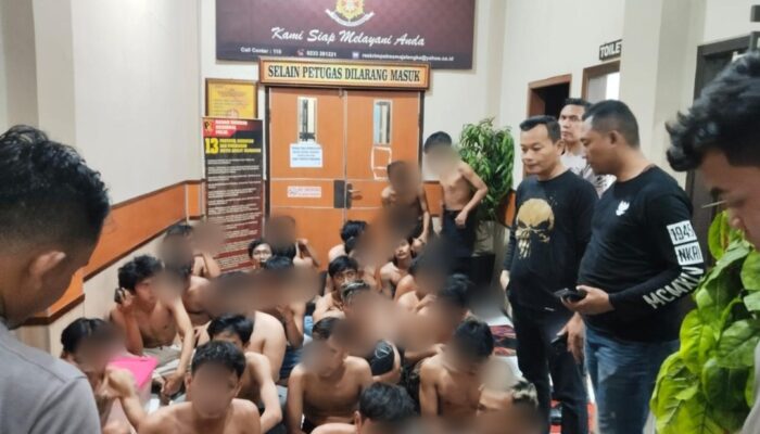 Polres Majalengka Tetapkan Tiga Orang Sebagai Tersangka Anarko Bawa Senjata Tajam