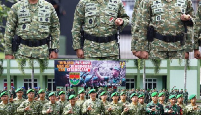 Danrem 043/Garuda Hitam Hadiri Pemberian Piagam Penghargaan Pangdam XXI/Radin Inten kepada Prajurit Korem 043/Gatam