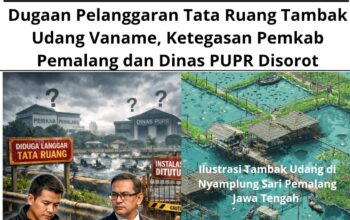 Dugaan Pelanggaran Tata Ruang Tambak Udang Vaname, Ketegasan Pemkab Pemalang dan Dinas PUPR Disorot