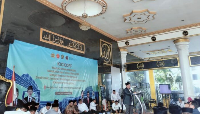 Kemenag Gelar Kick Off Program Masjid Ramah Pemudik Nataru 2025-2026 di Karawang, Tema “Masjid Berdaya Berdampak”