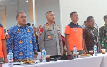 Danpas Brimob I Hadiri Peresmian Huntara Serentak Aceh-Sumut-Sumbar Secara Virtual di Aceh Tamiang