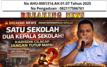 Satu Sekolah Dua Kepala Sekolah: GMOCT Desak Kadisdik Cilacap Tegakkan Kepastian Hukum, Jangan Biarkan Marwah Pendidikan Tercoreng