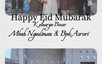 Keluarga Besar Mbah Ngadiman dan Bpk Asrori dari Desa Pagersari Mengucapkan Selamat Hari Raya Idul Fitri 1447 H