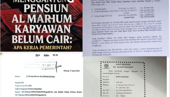 Hampir 11 Tahun Menggantung, Hak Pensiun Almarhum Karyawan Elteha Belum Cair: “Apa Kerja Pemerintah?”