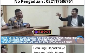 Detik-detik Kapolsek Grabag Mengaku Lupa Serahkan Bukti Laporan, Bungkam Saat Ditanya Hak Pelapor Secara Presisi
