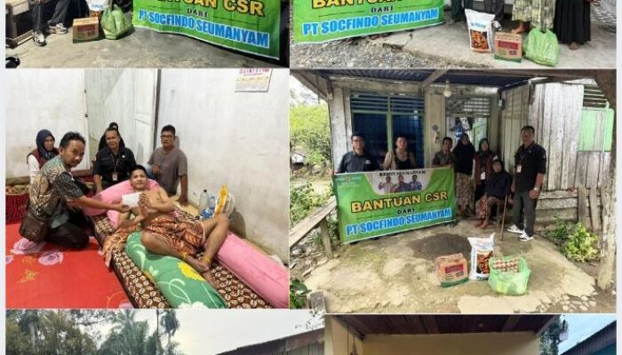 Sinergi Peduli Disabilitas: PT Socfindo Seumanyam Salurkan Bantuan Sembako Bersama DPC PPDI Nagan Raya