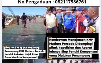 Akhirnya Terselesaikan! Penumpang KMP Mutiara Persada Terima Kompensasi, Perjalanan Kembali Berlanjut