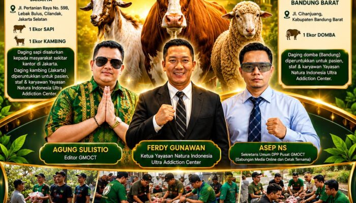 Idul Adha 1447 H: Yayasan Natura Indonesia Ultra Addiction Center Berbagi Berkah, Sapi hingga Domba Disalurkan ke Masyarakat, Pasien dan Staf