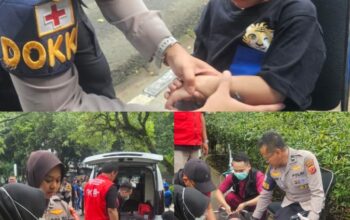 Aksi Humanis, Polda Jabar Gercep Evakuasi Bobotoh yang Pingsan saat Konvoi Juara Persib di Bandung