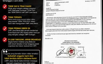 LMPI Jawa Barat Keluarkan Surat Resmi: LMPI Kab. Kuningan Bukan Pengurus Sah, Tidak Terdata dalam Basis Data