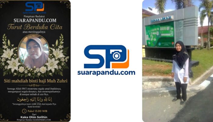 Pimpinan dan Keluarga Besar Suarapandu.com Sampaikan Duka Cita Mendalam atas Wafatnya Siti Mahdiah
