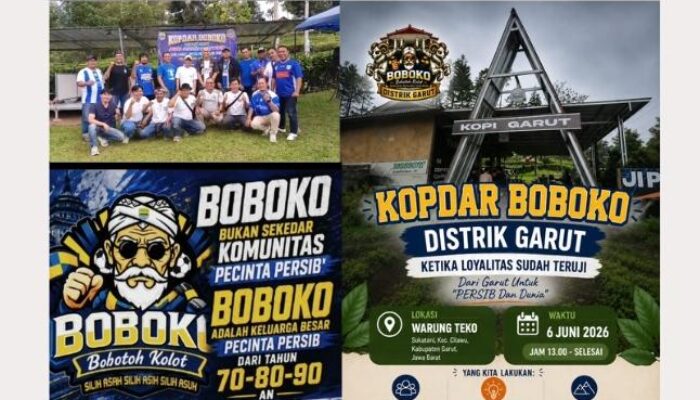 Boboko Distrik Garut Gelar Kopdar Pererat Persaudaraan dan Teguhkan Loyalitas kepada Persib