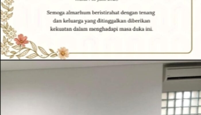 PATROLI86 Berduka Cita: Jurnalis Veliph Kho Claudio Berpulang