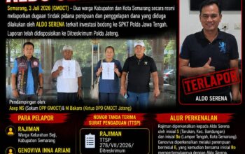 Dua Warga Korban Aldo Serena Resmi Lapor Dugaan Penipuan Investasi Bodong ke Polda Jateng