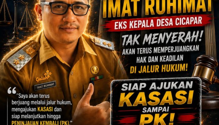 Tak Menyerah Usai Putusan Banding, Eks Kades Cicapar Imat Ruhimat Tegaskan Ajukan Kasasi hingga PK